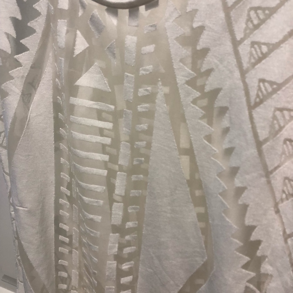 Mossimo Burnout Tank Small White E1-1187 - Picture 3 of 8